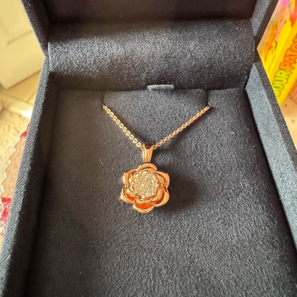 BATB 🥀 Disney Enchanted Fine Jewelry Rose Gold/Silver Necklace